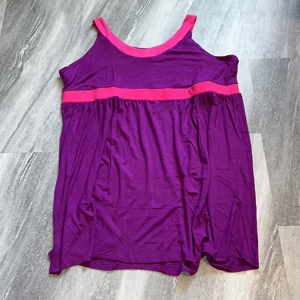 Purple & pink stretchy dress casual size 26/28 Lane Bryant - Picture 12 of 12